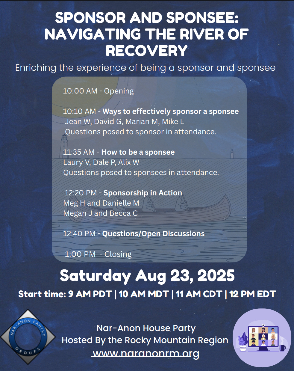 SPONSOR AND SPONSEE: NAVIGATING THE RIVER OF RECOVERY