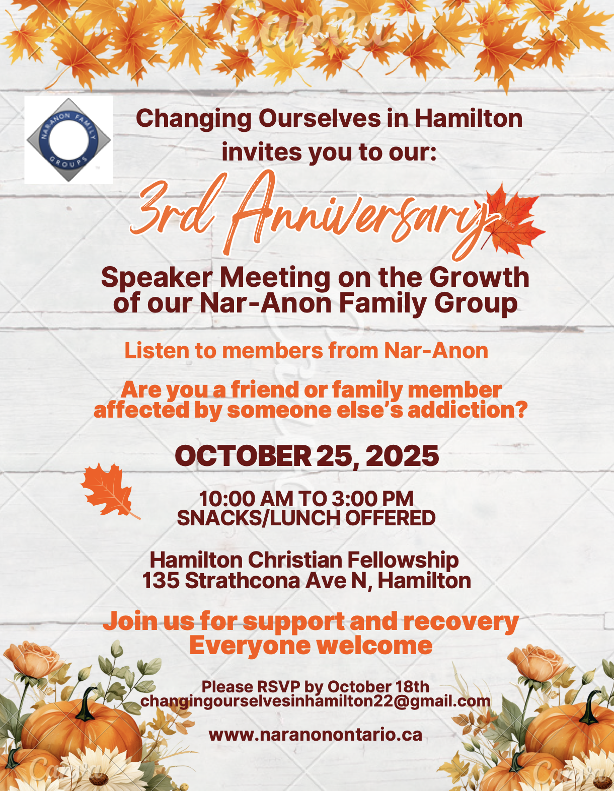 Changing Ourselves in Hamilton - 3rd Anniversary